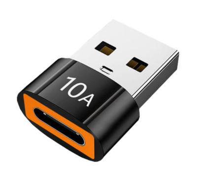 USB-A auf USB-C Buchse Adapter 10A für Samsung MacBook Xiaomi Laptop OTG