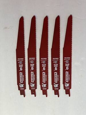 Lot of 5 Freud DS0908BFD Diablo 9'' Bi-Metal Demolition Recip Blade 8/10 TPI