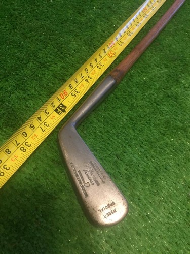 ANTIQUE VINTAGE Tom Stewart Line Face JIGGER Iron W.YEOMAN CHICAGO Shaft Stamped - Picture 6 of 7