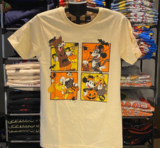 Mickey Mouse Disney Halloween Character Orange Graphic T-Shirt NWT Size S