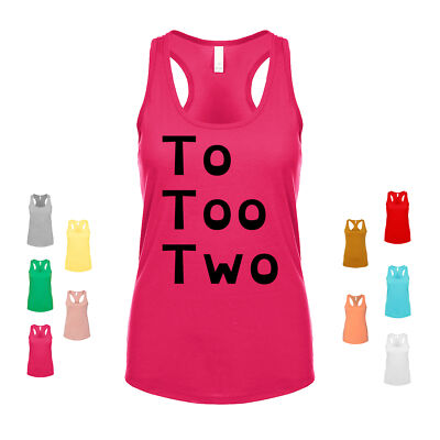 To Too Two english school vocabulary learn grammar teacher Women's Tank