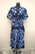 Kaftan Gown Beach Wear Kaftan V- Neck Resort Wear Caftan Shibori Nice Maxi Dress