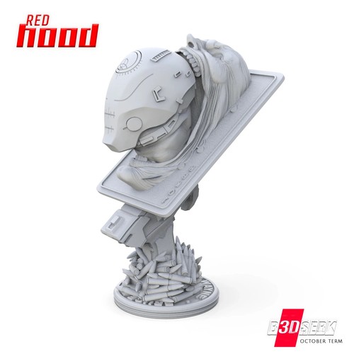 3D Printed 16K B3DSERK - DC COMICS Fan Made - Red Hood Bust 1/4 scale - Picture 3 of 5