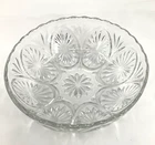ANCHOR HOCKING MEDALLION CLEAR Glass 8" SERVING BOWL Candy Farmhouse