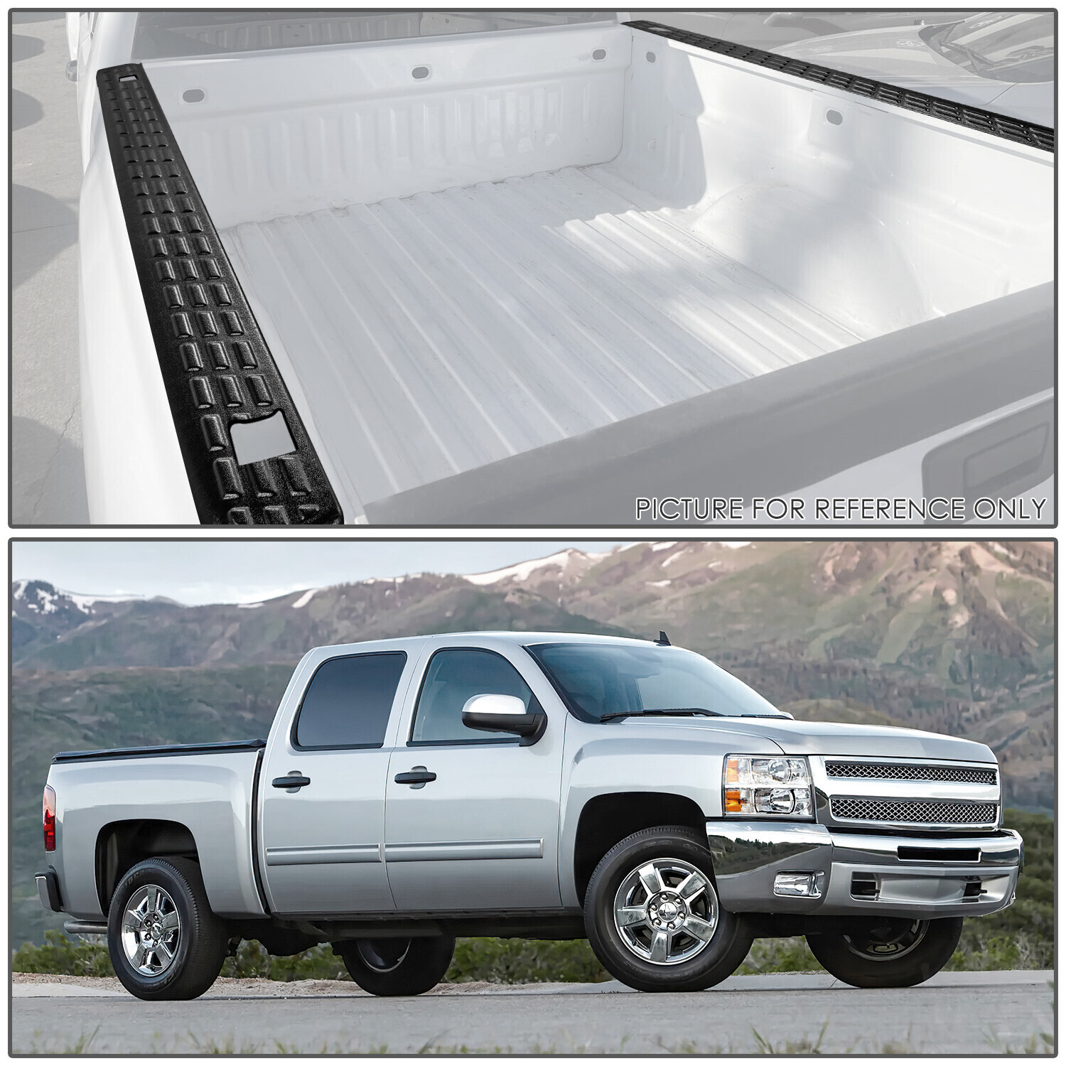 Stepside Bed Rail Caps for 20072013 Chevy Silverado GMC Sierra 1500