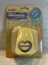 Marvy Uchida "Ribbon Heart Buckle" Clever Lever Silhouette Craft Punch - Sealed