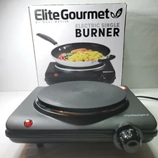 Elite Gourmet Electric Single Burner by Maxi-Matic, New, Tested and Working