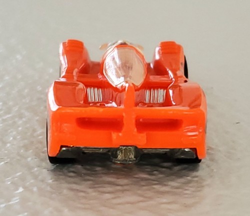 1994 Hot Wheels Power Pistons Diecast Toy Car Neon Orange Racecar Octopus - Picture 4 of 8