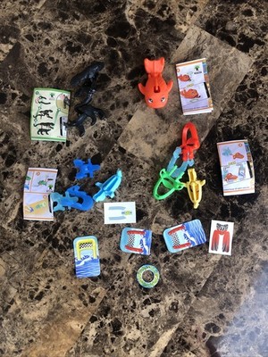 4 Kinder Joy Surprise Mixed Lot Figures Animals Toys Unassembled