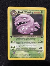 Dark Weezing Team Rocket 1st Edition Rare 31/82 English 2000 Regular (LP)