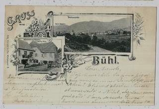 BUHL (68) Gebweiler Gruss Restaurant Dürr 1899