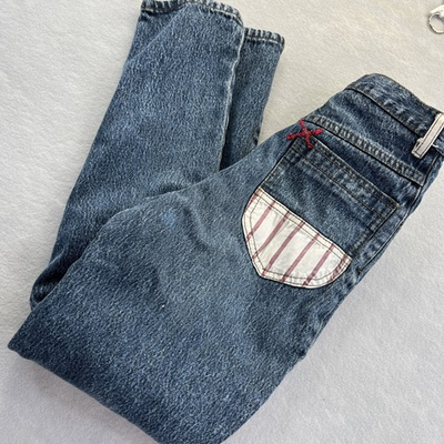 #ad DNA Jeanetics Vintage 80s Acid Wash High Waisted Jeans Tapered Legs 23x27 XXS $55.99