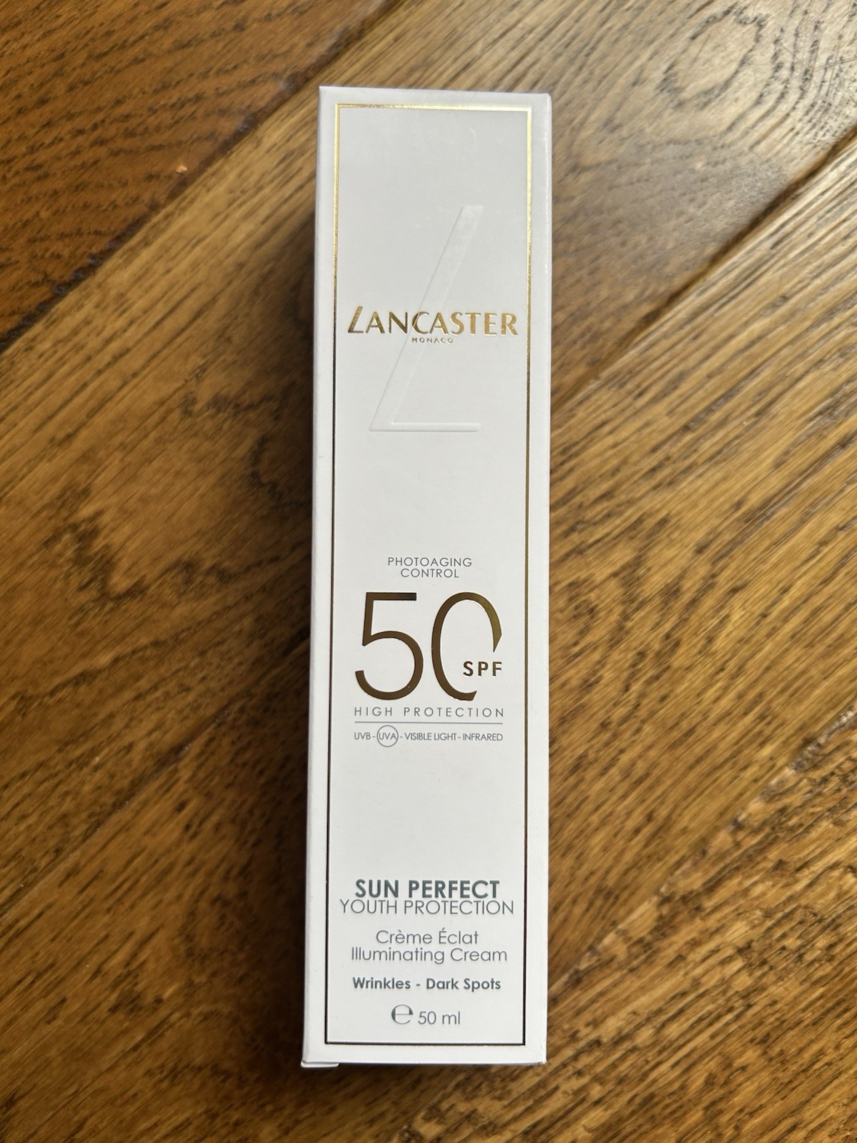 Lancaster Sun Perfect Youth Protection Illuminating Cream, SPF50, 50ml (BNIB)