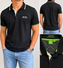 Hugo Boss Men's Polo Shirt Size L Paddy Pro Reg Fit Moisture Manager Authentic