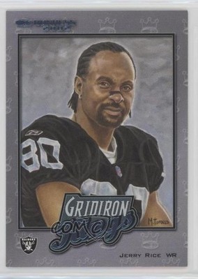 2002 Donruss Gridiron Kings 1252/2000 Jerry Rice #GK-3 HOF 5p5