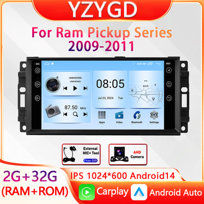 For Ram Pickup Series 2009-2011 CarPlay Android Stereo Multimedia Video Player