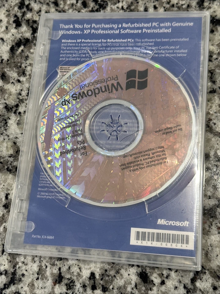 Windows XP Professional - Incluye SP3 - Para PC reacondicionados * Sin clave de producto * Foto 2 de 3