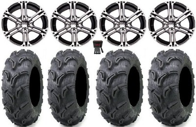 ITP SS212 12'' Wheels Machined 27'' Zilla Tires Polaris RZR