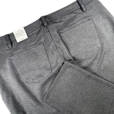 Talbots Soho 5-Pocket Straight Leg Pant Women 20WP Grey High Waist Stretch NEW