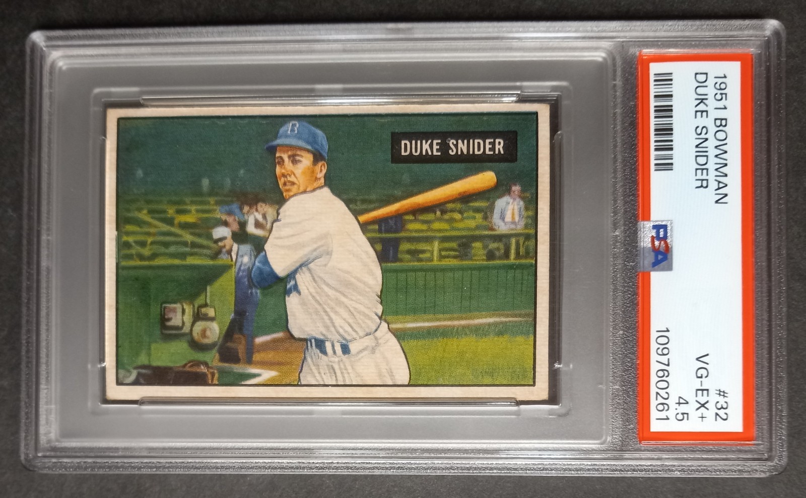 1951 Bowman - #32 Duke Snider - HOF - PSA 4.5 VG-EX+
