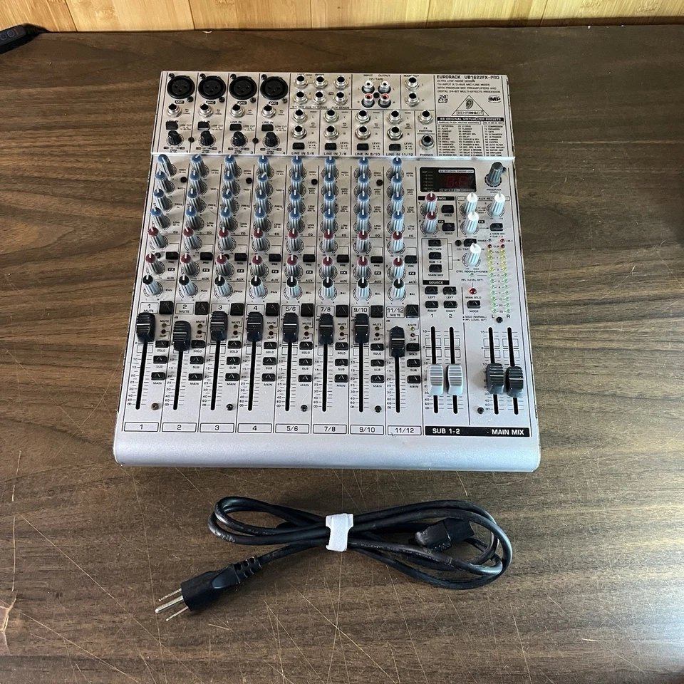 Behringer UB1622FX-PRO Eurorack mixer w/ Power Cord | PARTS OR REPAIR - Image 2 of 4
