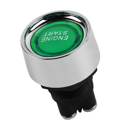 Green Car Engine Start Stop Push Button Ignition Switch 12V/24V 50A Universal.
