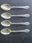 Antique International Silver Frontenac Sterling Grapefruit Spoons Set of 4 c1903