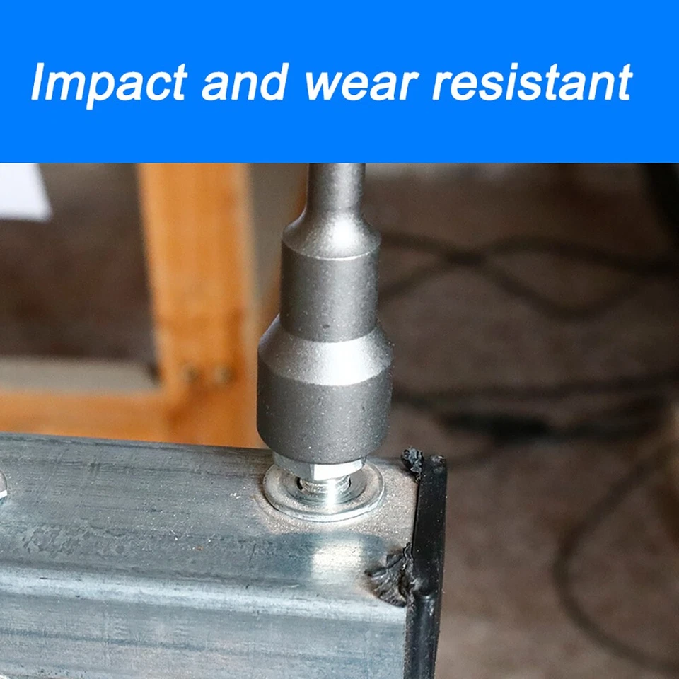 6-19mm 10PCS Hex Socket Sleeve 1/4" Drill Bits Adapter Electric Nut Driver - Image 3 of 4