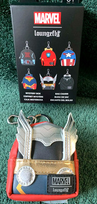 Marvel Avengers Loungefly Mini Backpack keychain bag charm THOR +BOX NEW !