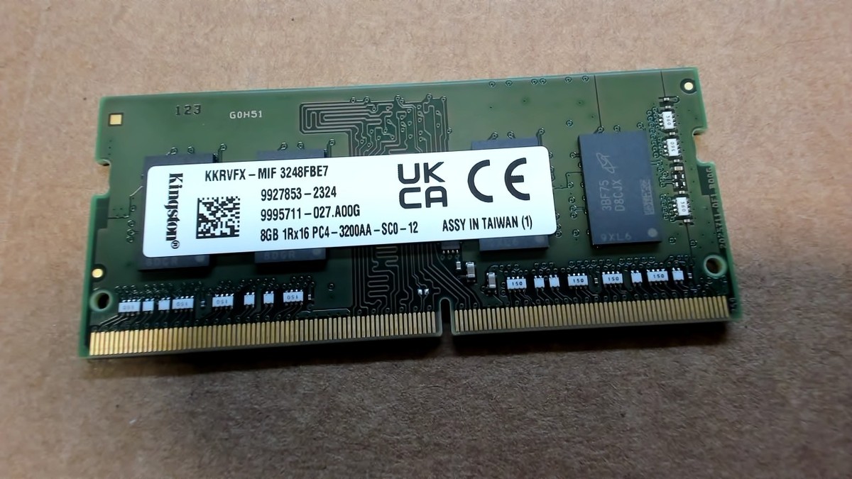 Kingston 8GB DDR4 SO-DIMM （KKRVFX-HYC) Kingston KKRVFX-MIE 8GB DDR4 3200MHz Laptop Memory