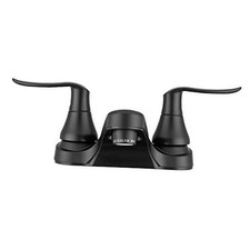 DF-PL700LH-MB RV Bathroom Faucet with Winged Levers Matte Black