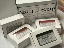 4 Soap sample Gift  Natural Handmade artisan Guest Soaps, Baby Bridal Shower