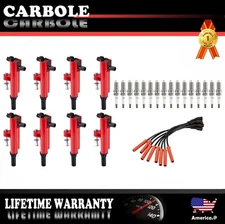For (2008-2010) Dodge Ram 1500 UF601 Ignition Coils Spark Plug Wires Tune up Kit