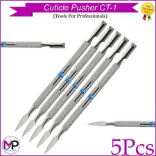 CT-1 Dual-Action Cuticle Pusher   Stainless Steel Nail Grooming Tool