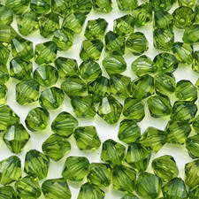 100Pcs 12Mm Acrylic Bicone Beads Faceted Acrylic Crystal Spacer Beads for Bracel