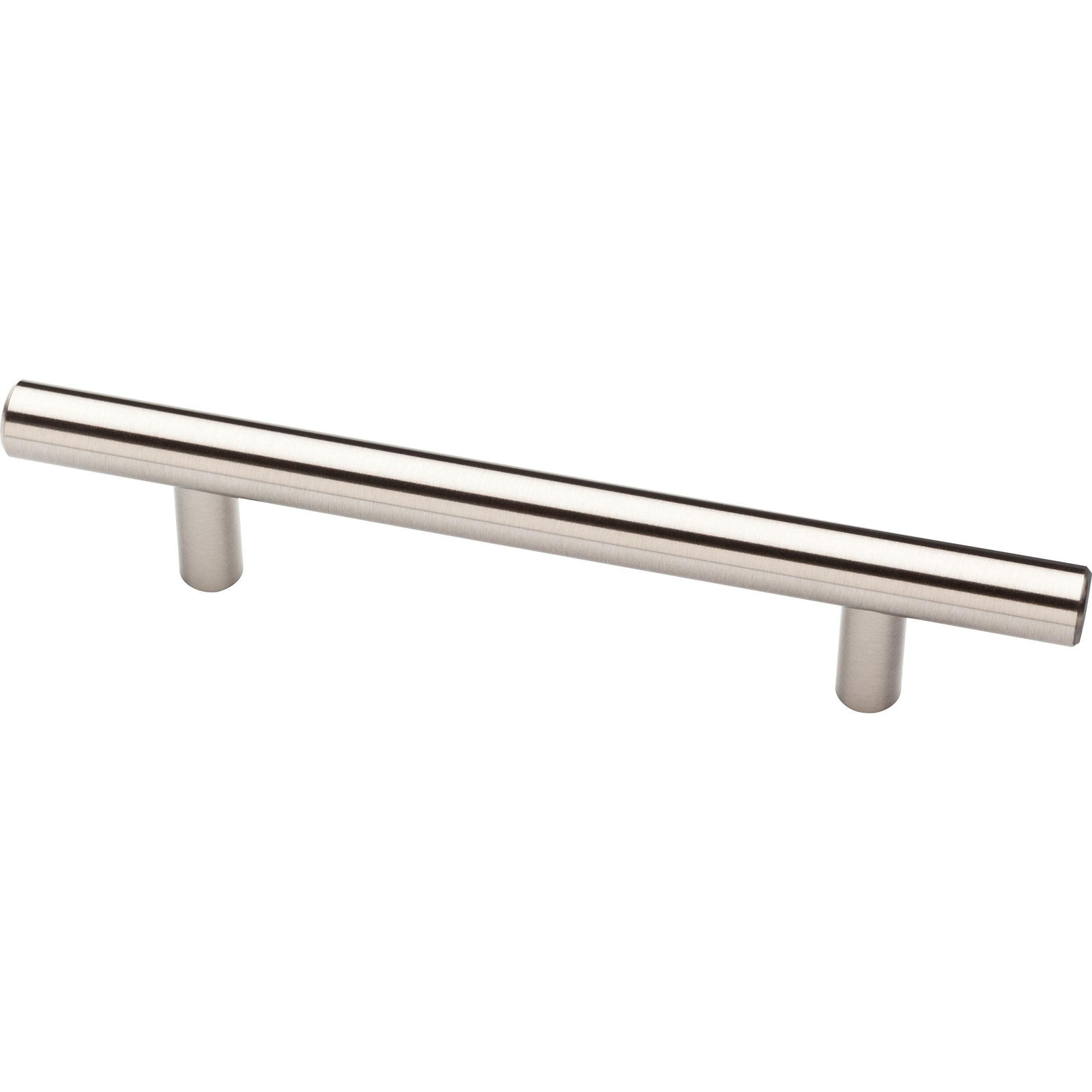 Stainless Steel Cabinet Handles 5-Pack 5-1/16 Hole Center Solid Bar Pulls for Kitchens
