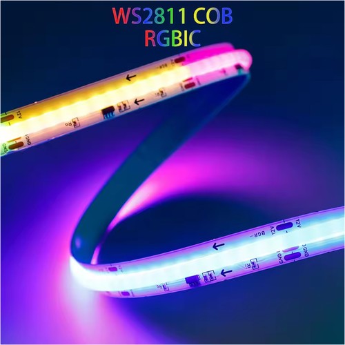 RGB IC LED Light Strip WS2811 Addressable DreamColor DC12V/24V Flexible COB Tape - Picture 10 of 14