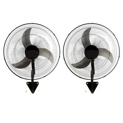 #ad Uimoso 2PCS 18quot; Industrial Wall Mount Fan Oscillating Metal 3 Speed Ventilation $87.89