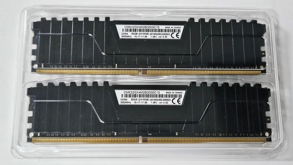 Corsair Vengeance LPX 32GB 2x16 RAM DDR4 3000MHz 15-17-17-35 CMK32GX4M2B3000C15 - Image 2 of 3