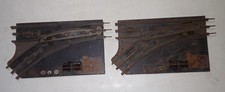 Vintage Marx O Gauge Model Railroad (2) Left Electric Switch Track For Parts