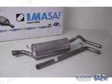 IMASAF Auspuffset Mittelrohr + Endtopf für VW Polo 6R 1.4 TDI 66/77KW 2014-