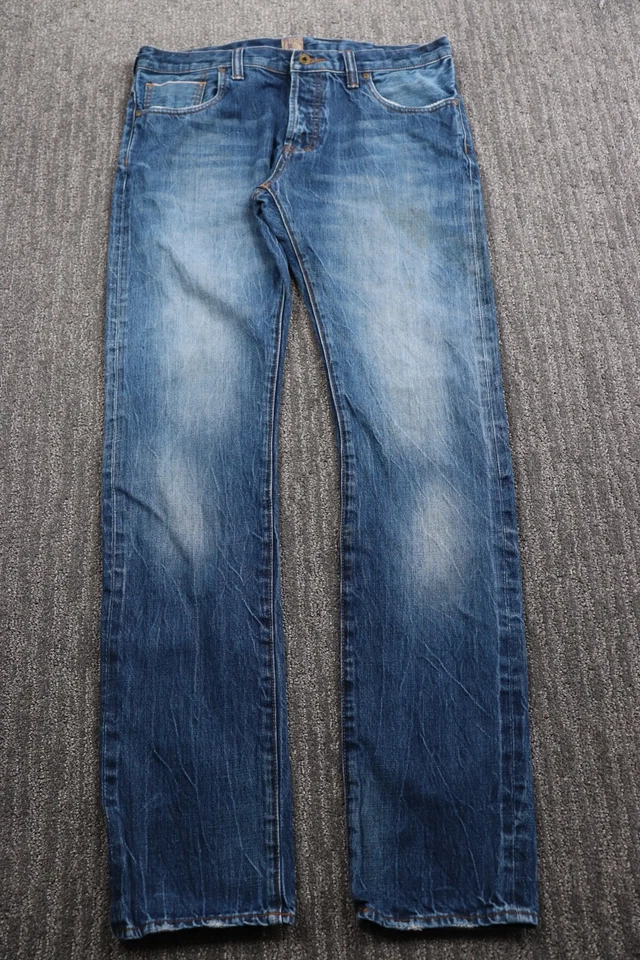Мужские джинсы PRPS Rambler Japanese Selvedge Denim Jeans Button-fly Dirt Wash 36x34 - Изображение 2 из 4