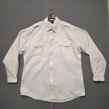 Propper Men's White Heavy Zippered Tactical Long Sleeve Shirt Size XL/L