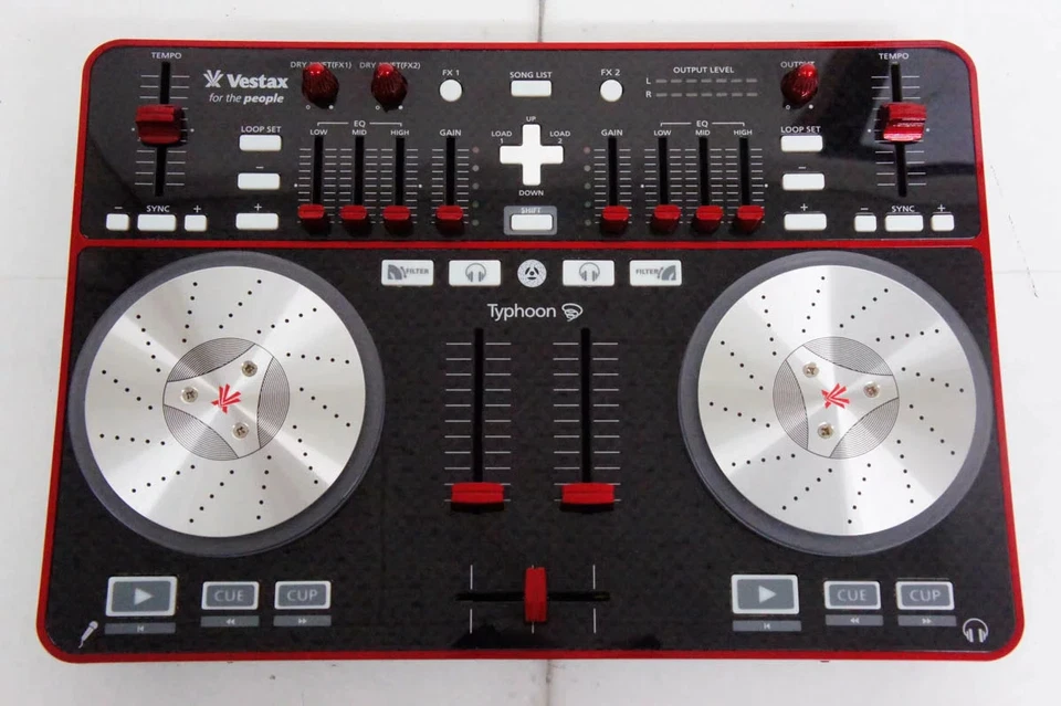 Used Vestax Typhoon DJ controller with built-in audio interface - Image 2 of 3