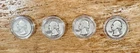 🔥 1940-64 Washington Quarter 90% Silver Circulated $1 Face Value 4 Quarters🔥