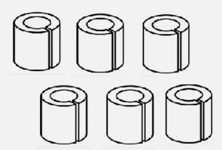 102433 x 20 Ikea Gummi Glas Regalträger für Detolf Schrank - Bild 2 von 4