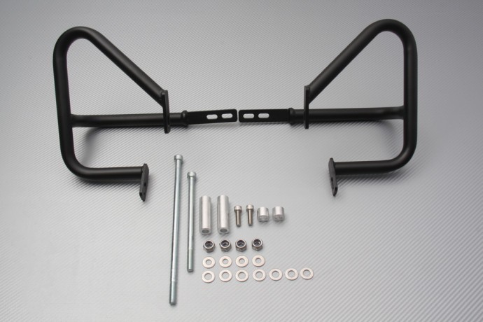 Crash bars CRF250M barres de protection moteur tubulaires haute résistance finition noire