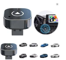 2 in 1 Wireless CarPlay Android Auto Adapter USB Dongle Plug & Play
