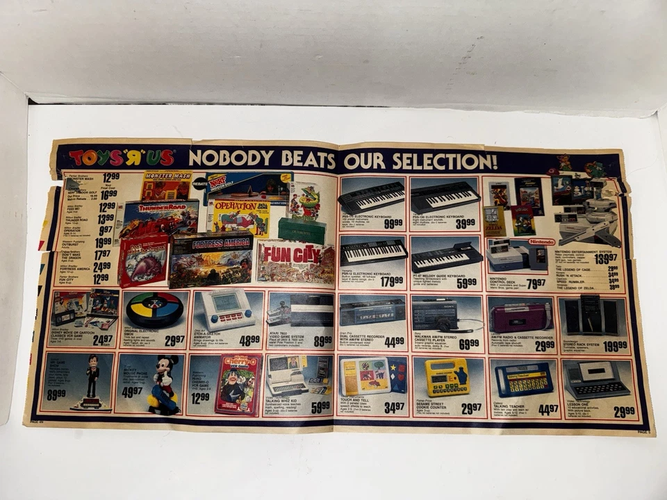 Vintage 1987 Toys “R” Us Navidad Flyer Nintendo Barbie LEGO Catálogo Anuncio Foto 3 de 4