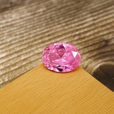10.02 Ct Certified Natural Pink Zircon Cambodian Oval Cut Loose Gemstone AAA